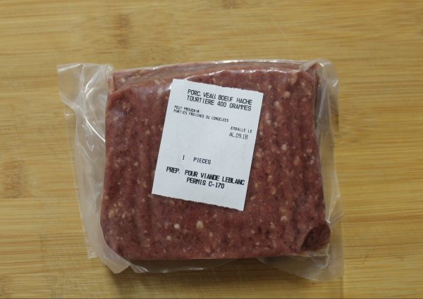 Porc Veau Boeuf Haché (tourtière) 400 grammes 2433